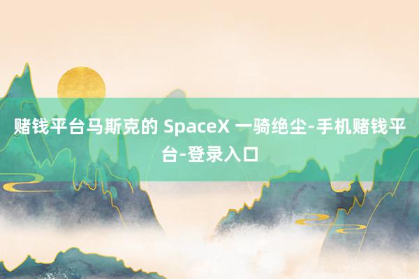 赌钱平台马斯克的 SpaceX 一骑绝尘-手机赌钱平台-登录入口