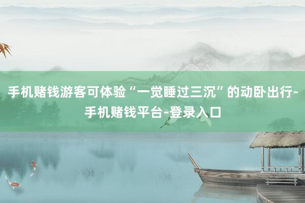 手机赌钱游客可体验“一觉睡过三沉”的动卧出行-手机赌钱平台-登录入口
