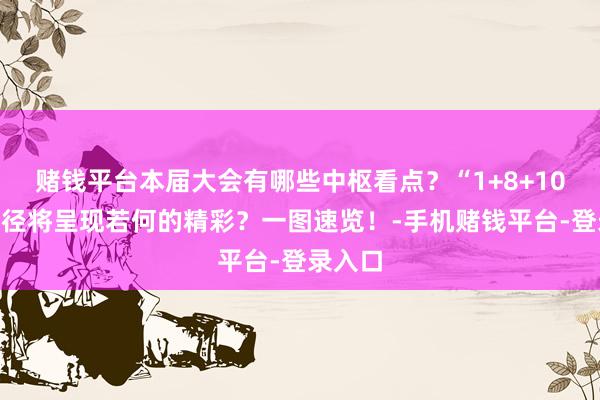 赌钱平台本届大会有哪些中枢看点？“1+8+10”场行径将呈现若何的精彩？一图速览！-手机赌钱平台-登录入口
